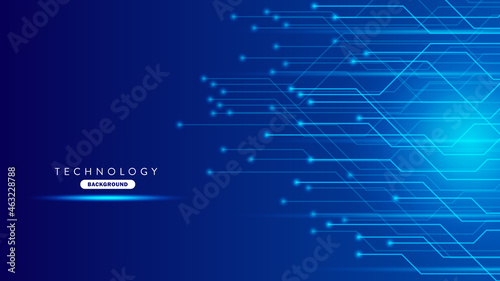 Technology Futuristic Background. Abstract Blue Background Template. Vector Background. EPS 10