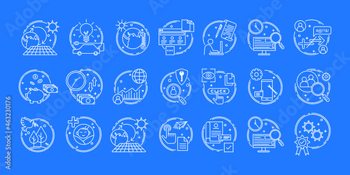 collection set of the social issue symbols in a pictogram. linear simple illustration pack. vector drawing in minimalist outline.