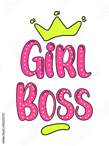 t shirt design girl boss
