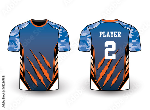 Sports gear template mockup perfect fit for all sports. The designs that go on casual wear, shirts, fashions apparel, and all kinds of team uniform