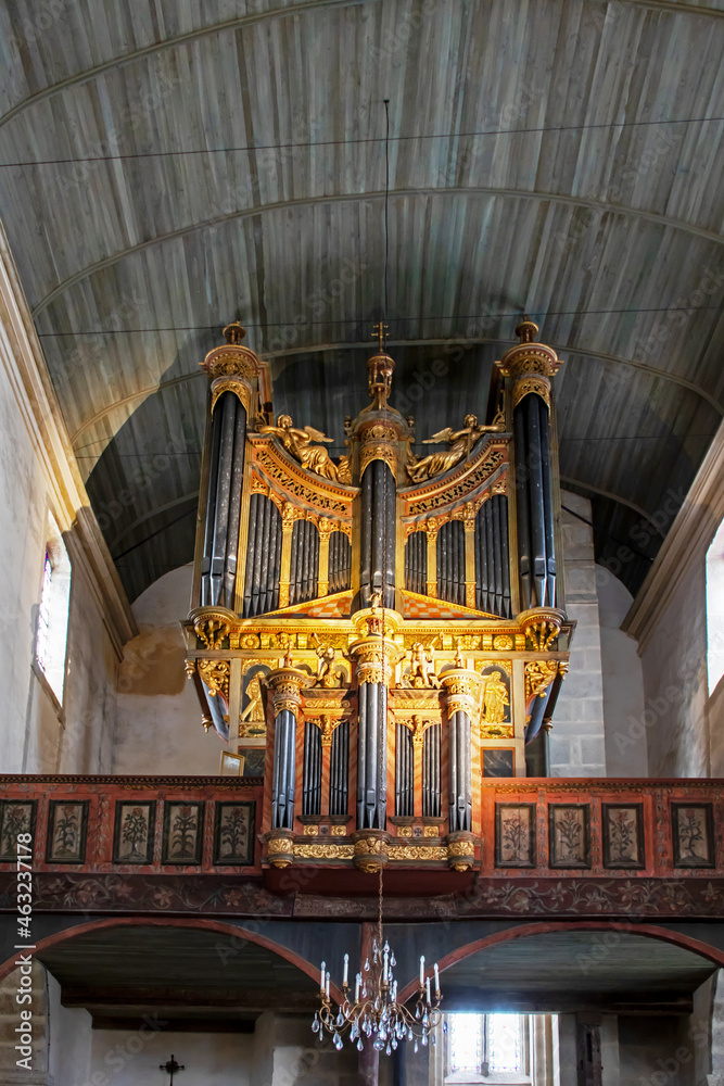 Saint-Thégonnec Buffet d'orgues de l'église. Finistère. Bretagne	