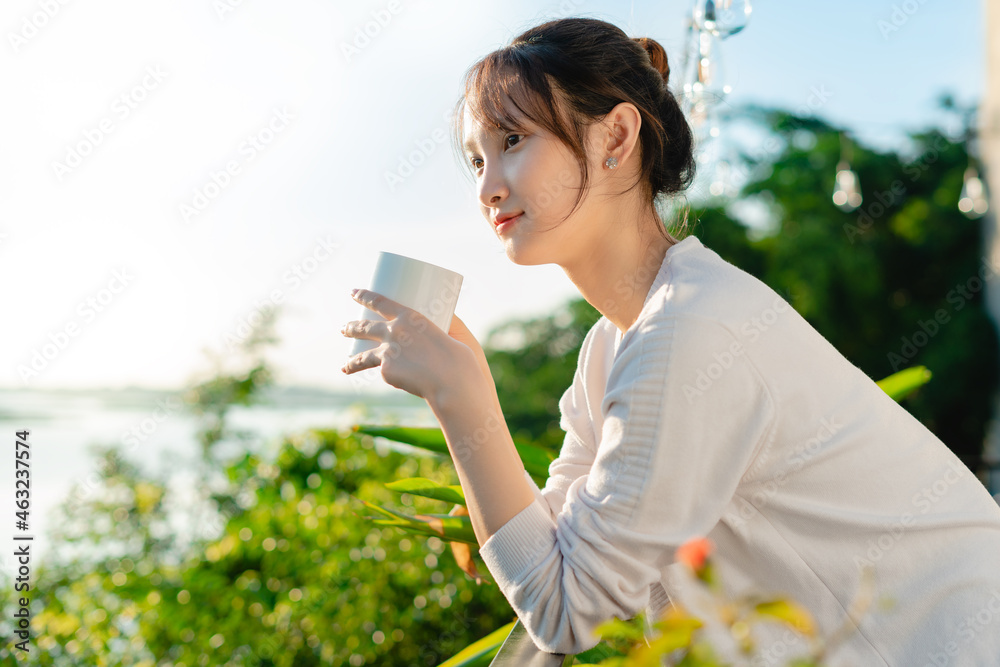 portrait of beautiful asian woman, early morning, portrait of beautiful asian woman, early morning,