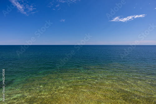 Lake Michigan - Where water meets the sky.