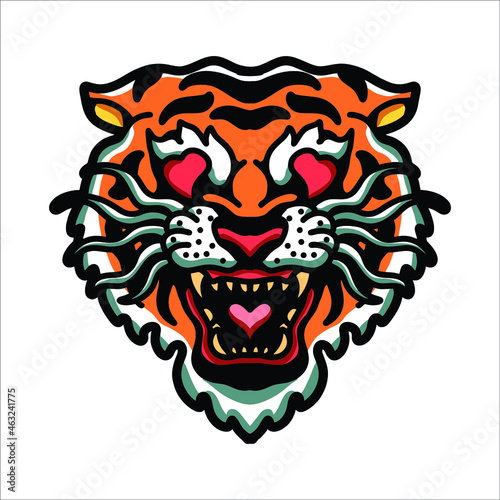 tiger tattoo vector design
