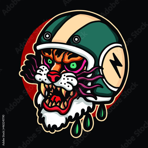 tiger tattoo vector design