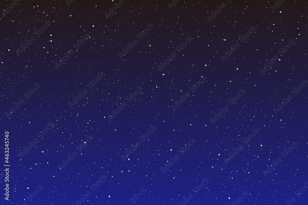 Obraz premium 星がたくさんある夜空のイラスト素材