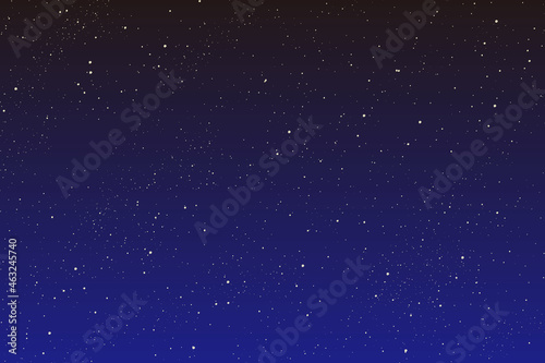 星がたくさんある夜空のイラスト素材
