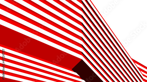 modern architecture digital 3d drawing