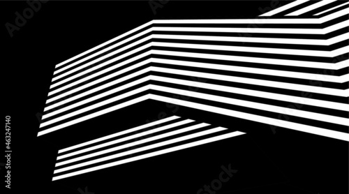 modern architecture digital 3d drawing