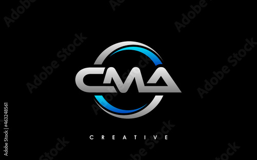 CMA Letter Initial Logo Design Template Vector Illustration photo