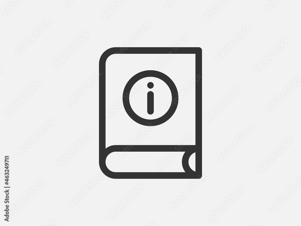 Guide icon vector, user manual. Service information document, instruction. Guide icon vector, user manual. Service information document, instruction.