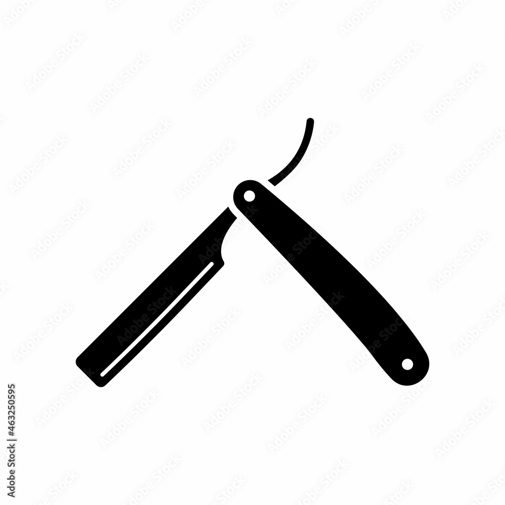 Razor for Barber Vector Icon for apps and websites Razor for Barber Vector Icon for apps and websites