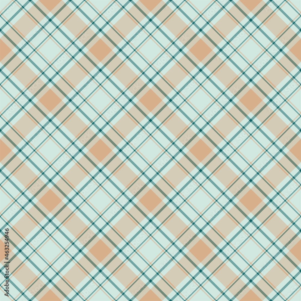 Fototapeta premium Plaid seamless pattern. Vector background of textile ornament. Flat fabric design.