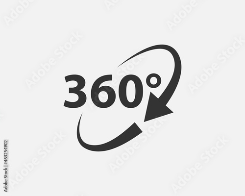 360 degree view vector icon