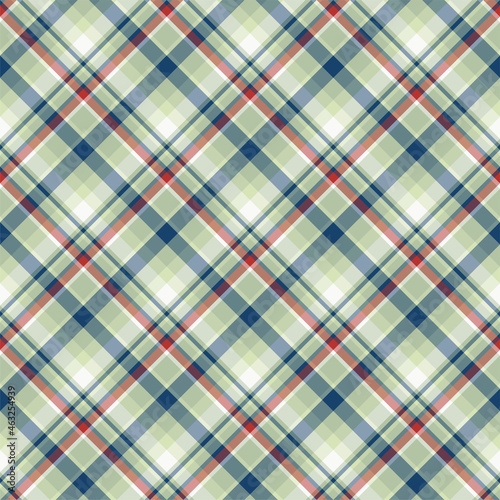 Plaid seamless pattern. Vector background of textile ornament. Flat fabric design.