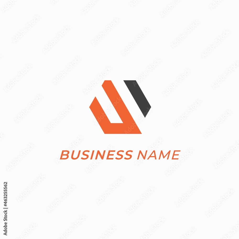 logo design polygon and letter W logo design polygon and letter W