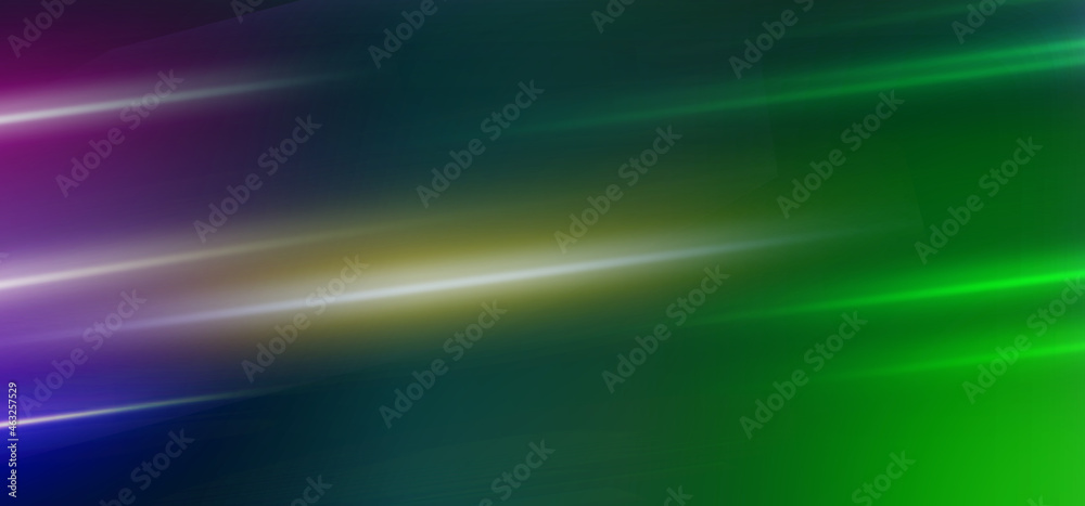Abstract composition, color futuristic background, blue and green