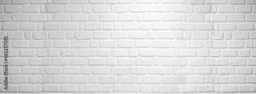 Modern white brick wall texture for background