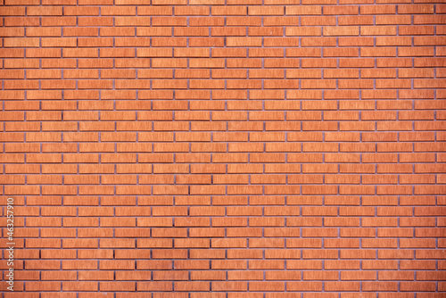 Texture of red brick wall, red brick wall background, red brick wall backdrop, small bricks 