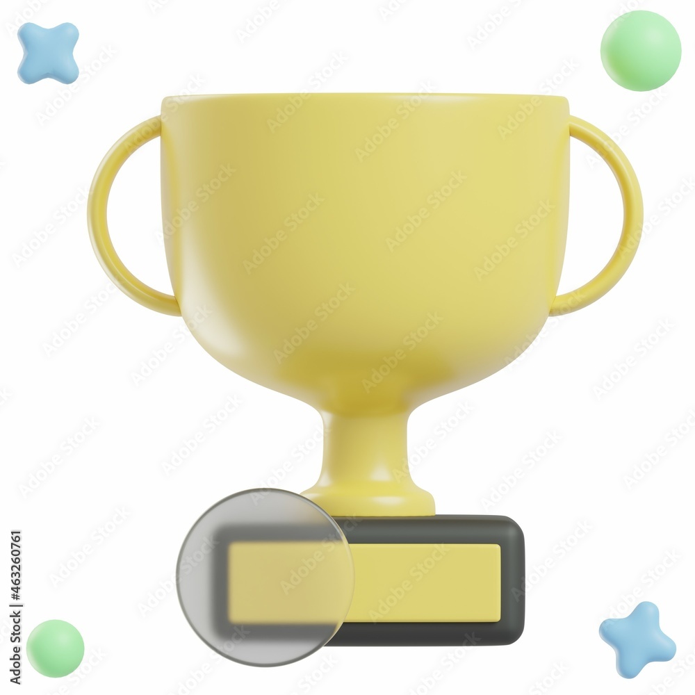 3D Trophy - Business and Finance Icon or Illustration Pack 3D Trophy - Business and Finance Icon or Illustration Pack