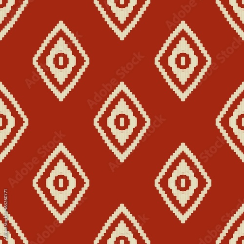 seamless pattern Ikat pattern textile ethnic tribal American African Aztec fabric geometric motif mandalas native boho bohemian carpet india Asia illustrated 