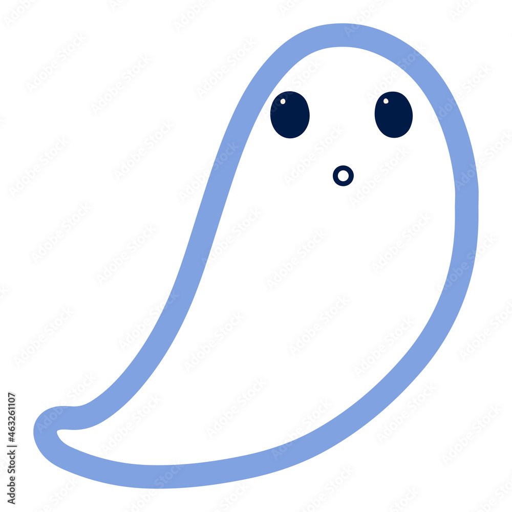 Halloween cute baby ghost hand-drawn illustration