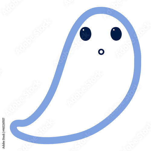 Halloween cute baby ghost hand-drawn illustration