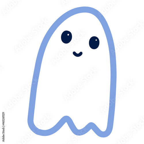 Halloween cute baby ghost hand-drawn illustration