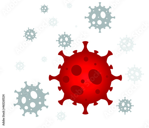 coronavirus cell icon background