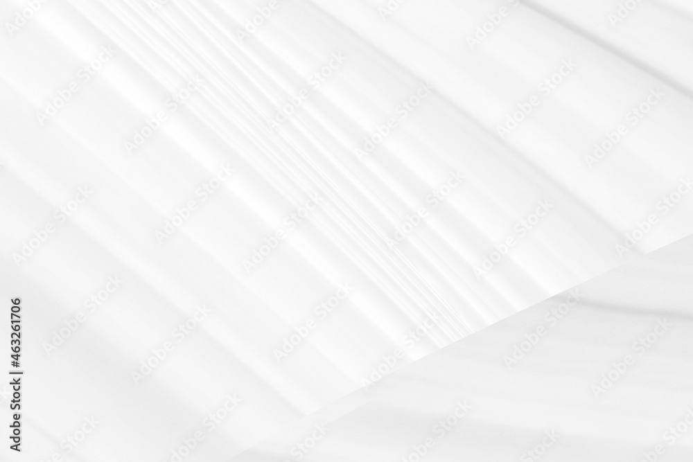 Obraz premium Clean woven beautiful soft fabric abstract smooth curve shape decorative fashion textile silver white background