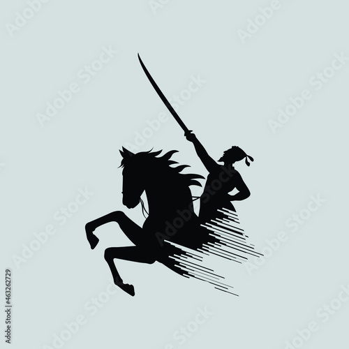 Chatrapati Sivaji Maharaj. A fighter against the Moguls, vector image of sivaji.