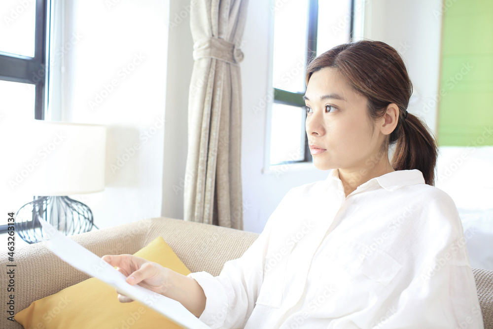 worried woman when she received the bad news worried woman when she received the bad news