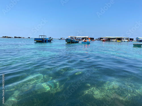 Beautiful blue sea on Phu Quy Island, Vietnam