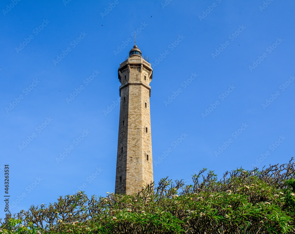 View of ancient Ke Ga Lighthouse in Vietnam