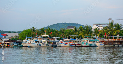 Fishing vessel port on Phu Quoc Island, Vietnam © Phuong