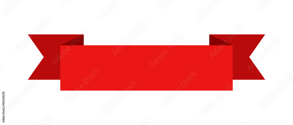 Red banner ribbon Red banner ribbon