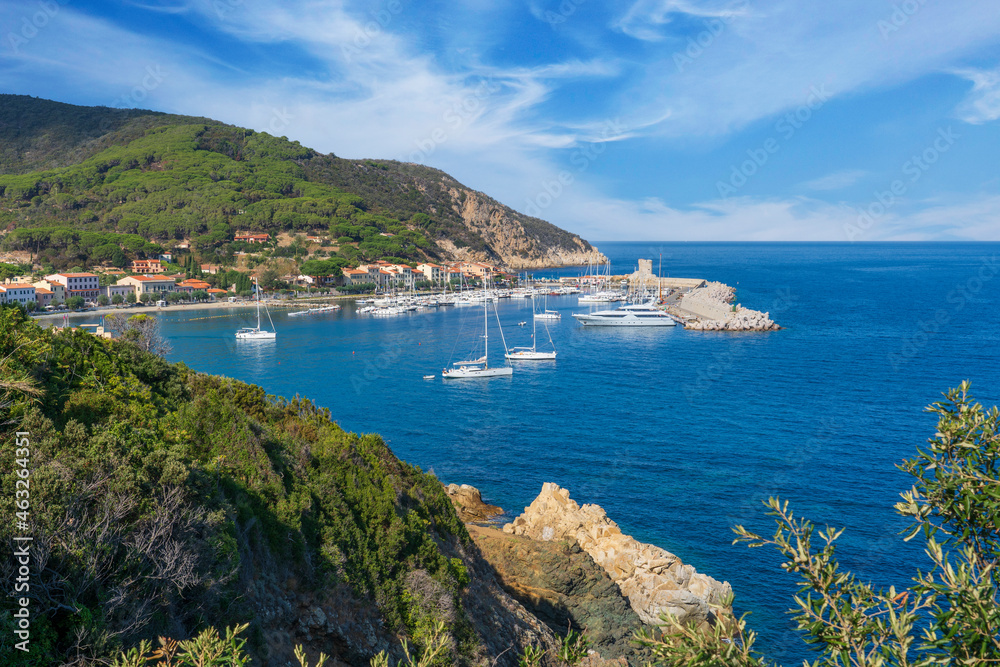 bay and coastline on the Island of Elba, Tuscan Archipelago, Tuscany, Italy, landscape photography

