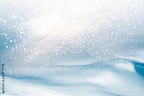 Christmas card. New Year. Background. Winter landscape. The texture of the snow