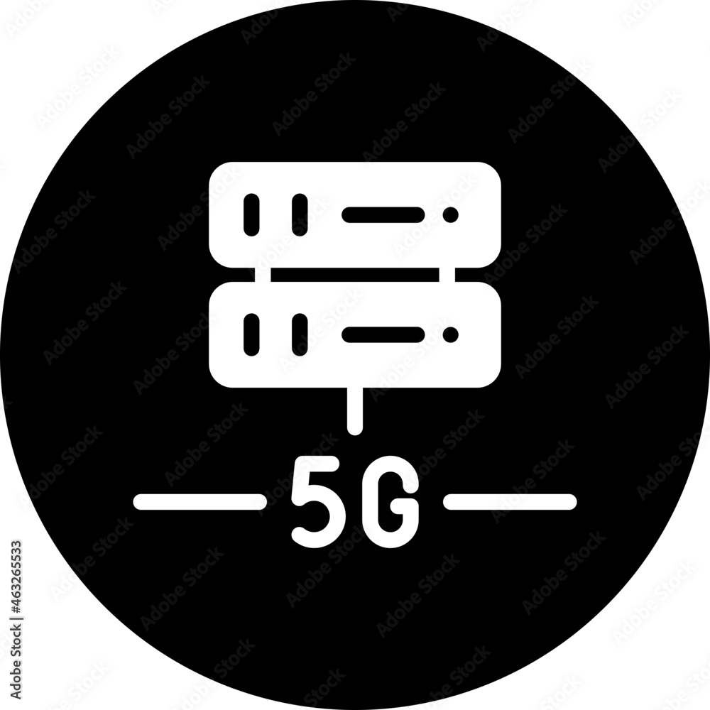 hosting 5g glyph icon hosting 5g glyph icon