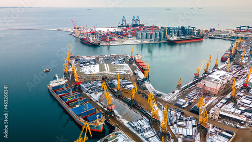 Odessa sea port in Ukraine