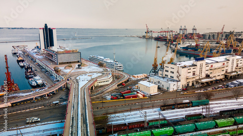 Odessa sea port in Ukraine