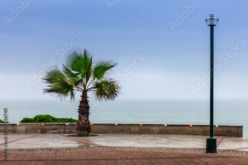 park on the shores of Pacific Ocean photo