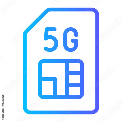 sim card gradient icon