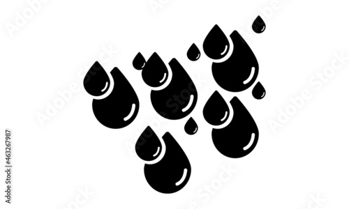Set of Water-drops vector icon