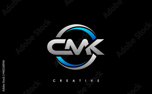 CMK Letter Initial Logo Design Template Vector Illustration