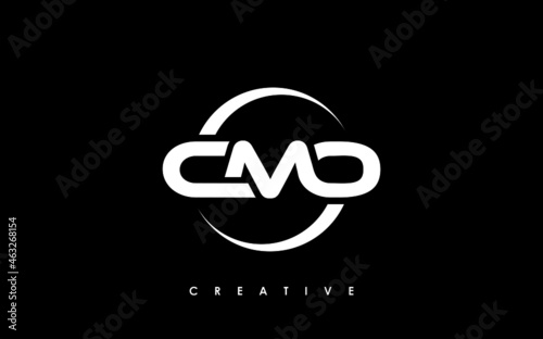 CMO Letter Initial Logo Design Template Vector Illustration photo