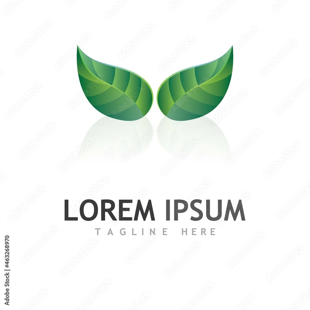 Fototapeta premium leaf logo and vector images