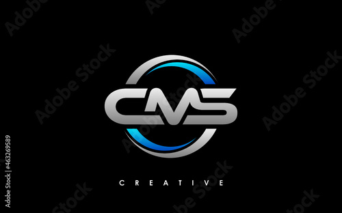 CMS Letter Initial Logo Design Template Vector Illustration
