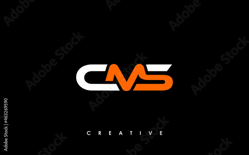 CMS Letter Initial Logo Design Template Vector Illustration