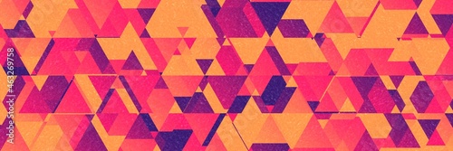  Retro style abstract pastel background with random geometric triangle pattern. Elegant pastel color with textured vibrant shapes.